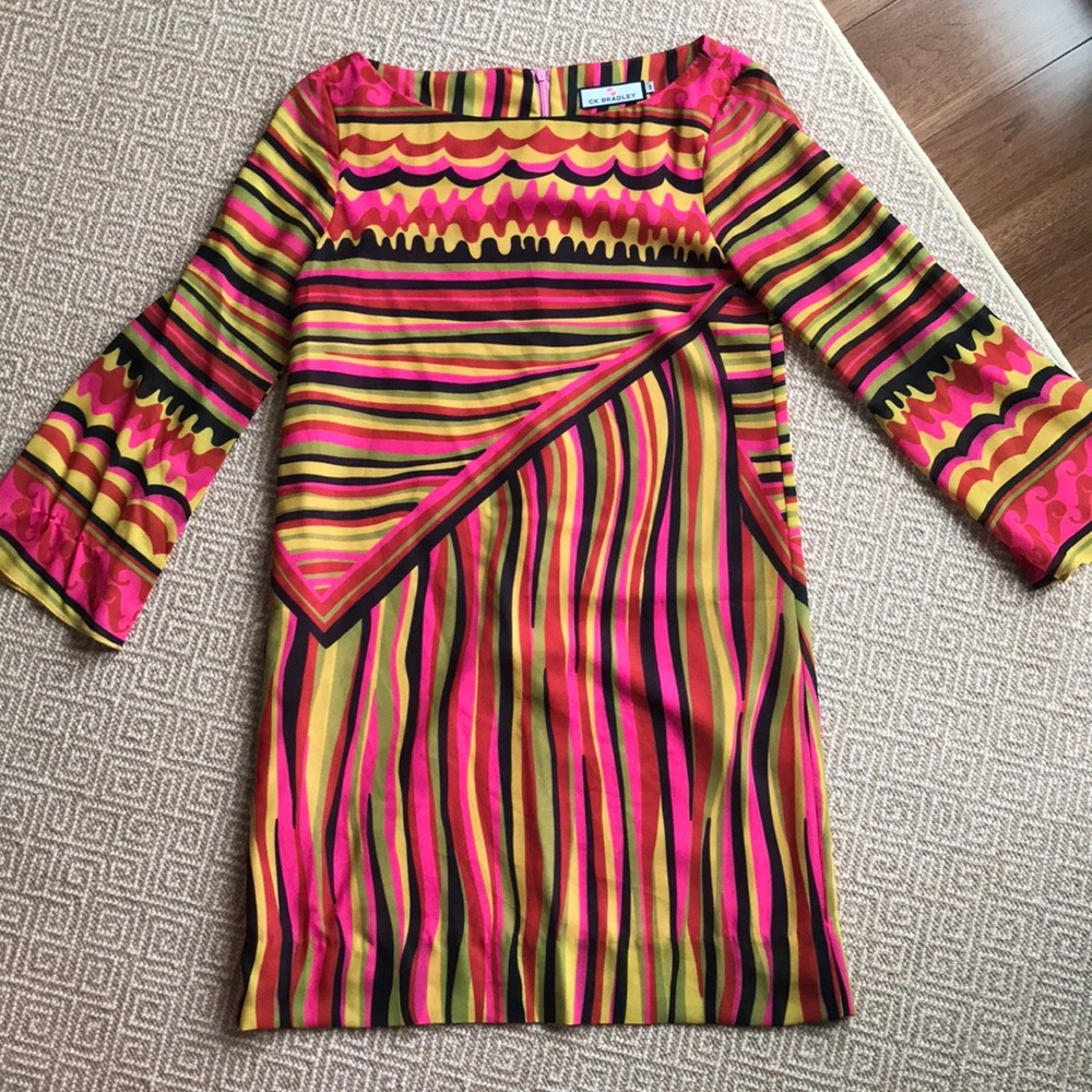 Bright Chiffon CK BRADLEY mini dress